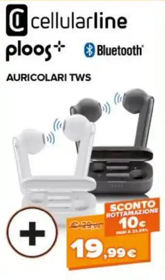Parente Expert Cellularline Auricolari TWS offerta