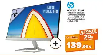 Parente Expert HP Monitor LED 24F offerta