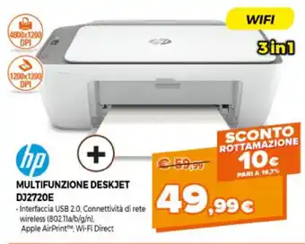 Parente Expert HP Multifunzione Deskjet DJ2720E offerta