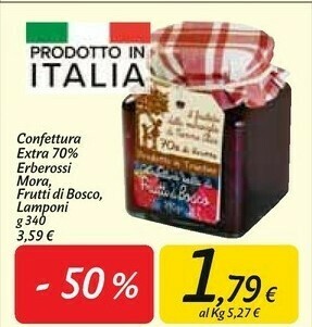 Carrefour Market Erberossi Marmellata offerta