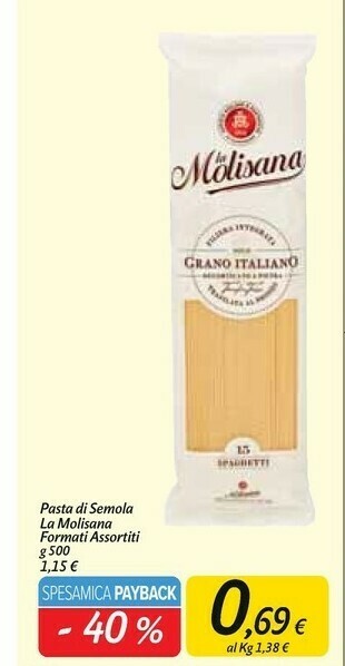 Carrefour Market La Molisana Pasta di semola offerta