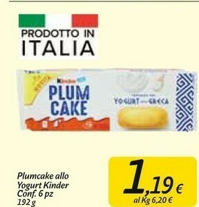 Carrefour Market Kinder Plum cake offerta