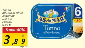 Carrefour Market Asdomar Tonno offerta