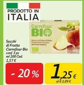 Carrefour Market Succhi di frutta offerta