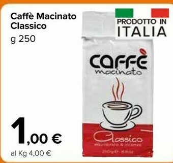 Carrefour Market Caffè Macinato Classico offerta