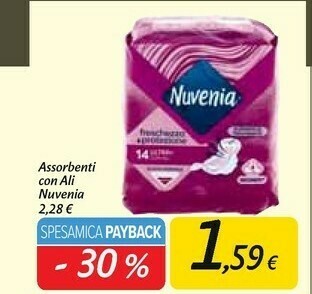 Carrefour Market Nuvenia Assorbenti offerta