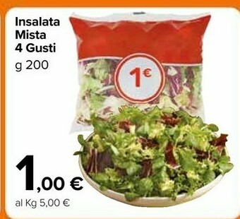 Carrefour Market Insalata Mista 4 Gusti offerta