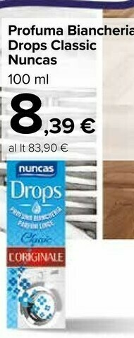 Carrefour Market Nuncas Profuma Biancheria Drops Classic offerta
