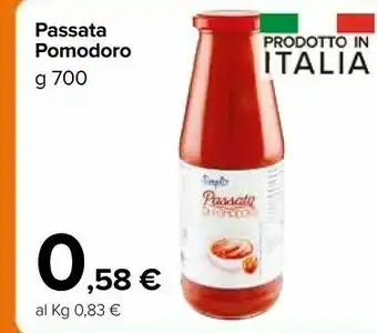 Carrefour Market Simplex Passata Pomodoro offerta