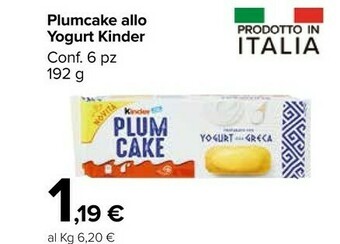 Carrefour Market Kinder Plum Cake offerta