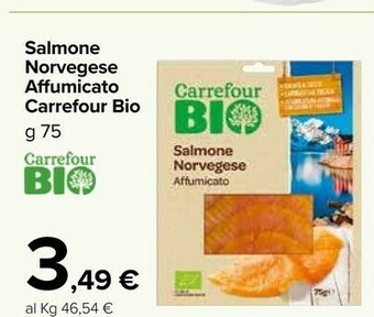 Carrefour Market Salmone Norvegese Affumicato offerta