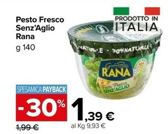 Carrefour Market Giovanni Rana - Pesto Senz'Aglio 140 G(ml) offerta