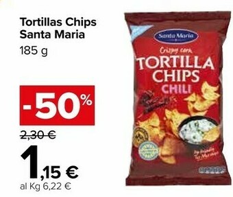 Santa maria Tortilla Chips Cheese 185 G(ml)