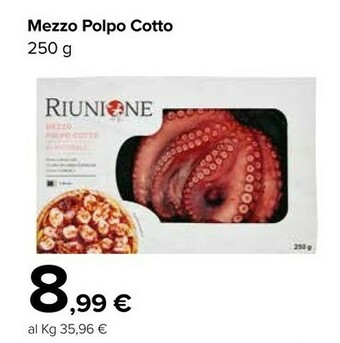 Carrefour Market Riunione Mezzo Polpo Cotto offerta