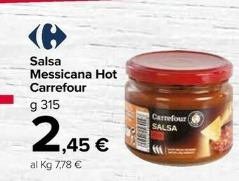Carrefour Market Carrefour Salsa Messicana Hot offerta