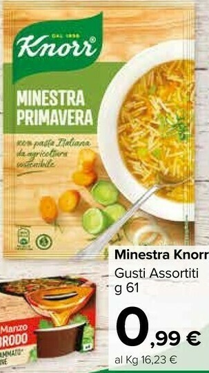 Carrefour Market Knorr Knorr - Minestra Primavera 61 g(ml) offerta