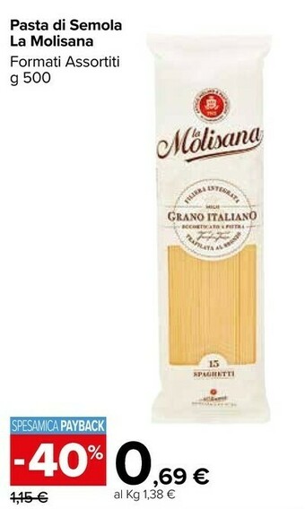 Carrefour Market La Molisana Pasta Di Semola offerta