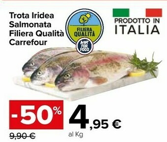 Carrefour Market Trota Iridea Salmonata offerta