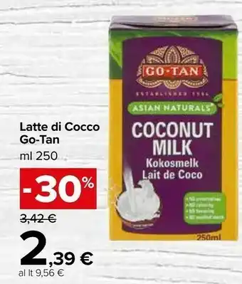 Carrefour Market Go Tan - Coconut Milk 250 g(ml) offerta