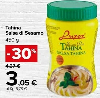 Carrefour Market Tahina Salsa Di Sesamo offerta