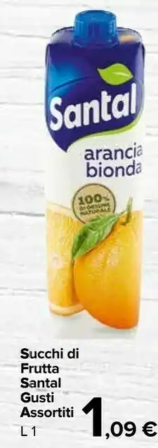 Carrefour Market Santal 100% Arancia Bionda offerta
