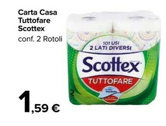 Carrefour Market Scottex Carta Casa Tuttofare offerta
