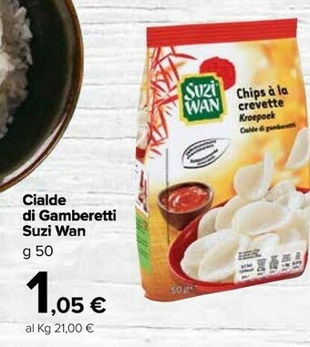 Carrefour Market Suzi wan Cialde Di Gamberetti 50 G(ml) offerta