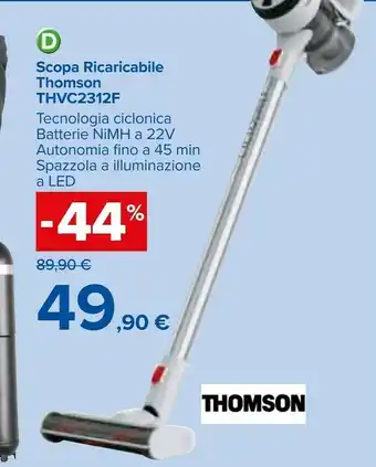 Thomson Scopa Ricaricabile Thvc2312f