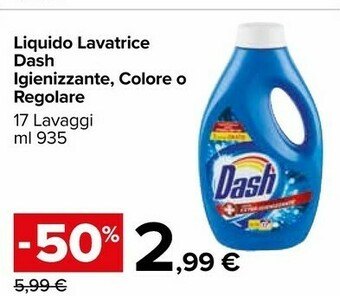 Carrefour Market Dash Liquido Lavatrice Igienizzante offerta