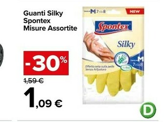 Carrefour Market Spontex Guanti Silky offerta