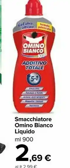 Carrefour Omino Bianco Smacchiatore Liquido offerta