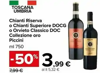 Carrefour Piccini - Chianti 750 G(ml) offerta