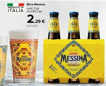 Carrefour Messina Birra 330 G(ml) offerta