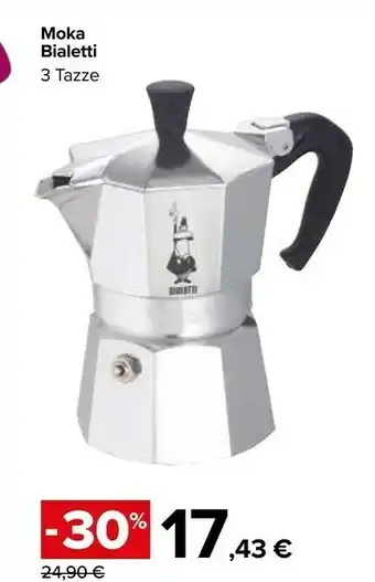 Carrefour Bialetti Moka Express Moka Pot Grigio offerta