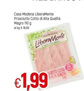 Famila Casa Modena Prosciutto cotto offerta