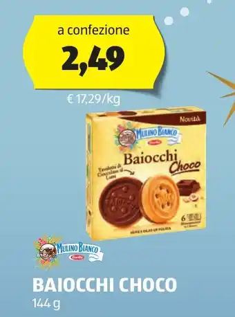 ALDI MULINO BIANCO BAIOCCHI CHOCO 144 g offerta
