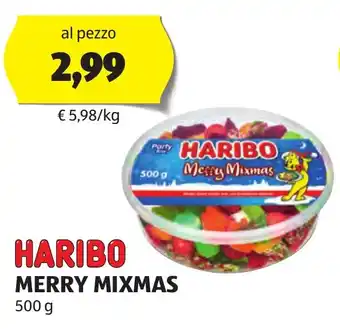 ALDI HARIBO MERRY MIXMAS 500 g offerta