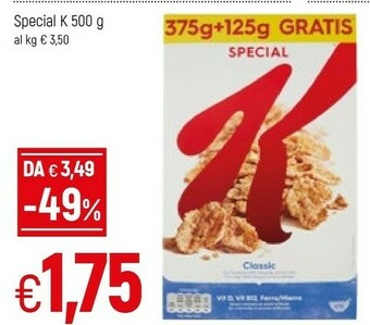Famila Kelloggs Cereali offerta