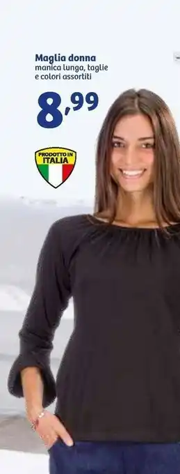 In'S Mercato Maglia Donna Manica Lunga, offerta