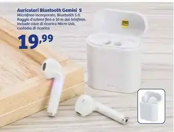 Cellularline TUCK Auricolari Bluetooth® TWS A Capsula, Con Custodia Di Ricarica Nero