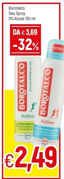 Famila Borotalco Deodorante offerta