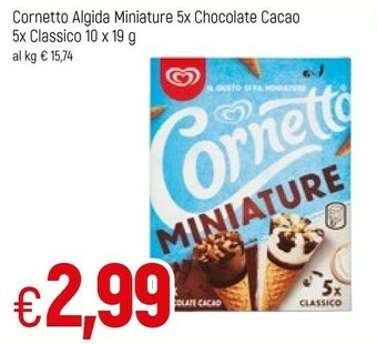 Famila Algida Cornetto offerta