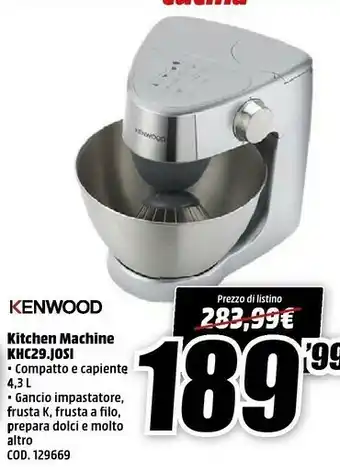 MediaWorld Kenwood Prospero KHC29.A0SI offerta