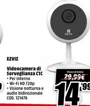 MediaWorld Ezviz Videosorveglianza offerta