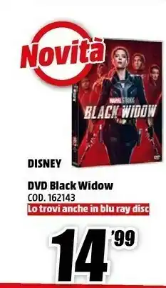 MediaWorld Disney DVD Black Widow offerta