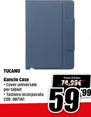 MediaWorld Tucano Gancio Case offerta
