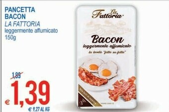 MD Discount La Fattoria Pancetta Bacon Leggermente Affumicato offerta