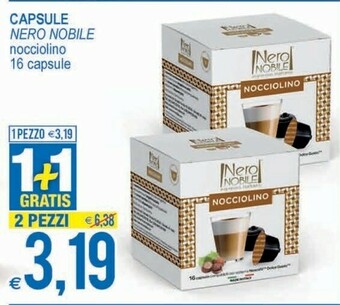MD Discount Nero Nobile Capsule Nocciolino offerta