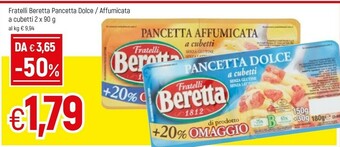Famila Beretta Pancetta offerta