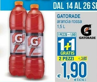 MD Discount Gatorade Sport Drink Gusto Arancia Rossa 1500 G(ml) offerta